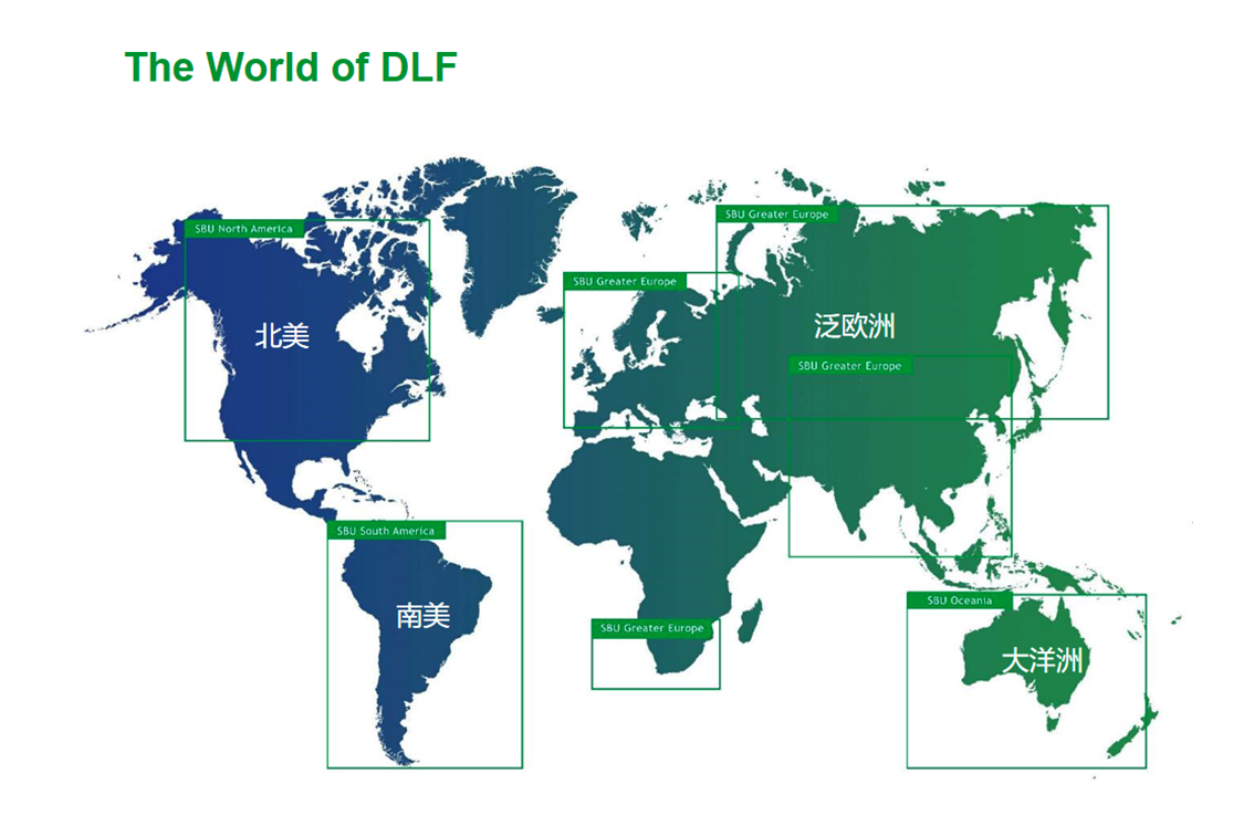 DLF全球业务布局地图